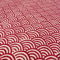 Outlet - Cotton Throw - Rainbow Red ZigZag
